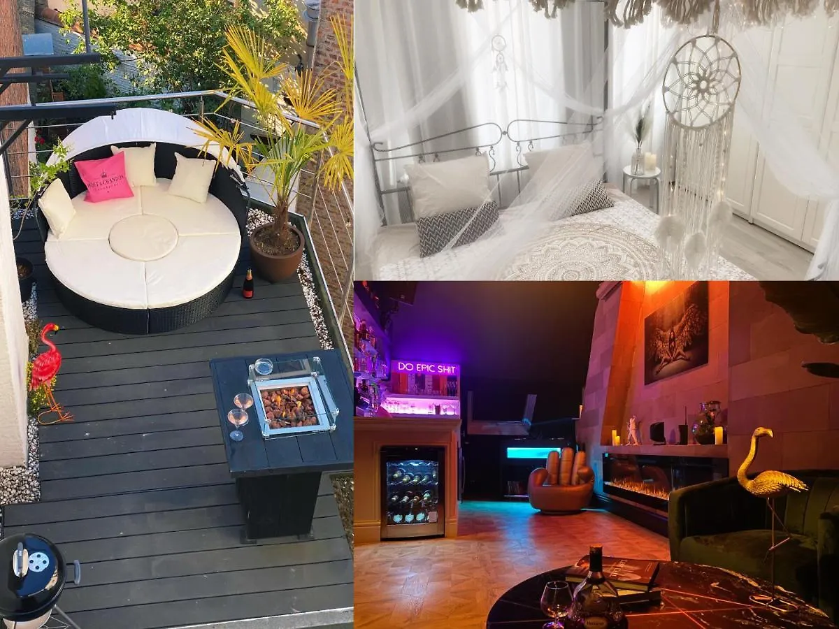 Appartamento Loco Paradiso - Two Kingsize Beds, Outdoor Terrace, Dj Booth, Bar, Cinema, Bathtub, Kitchen, Airco Anversa